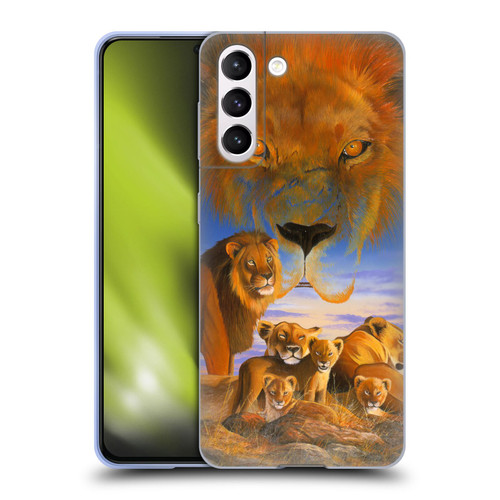 Graeme Stevenson Wildlife Lions Soft Gel Case for Samsung Galaxy S21 5G