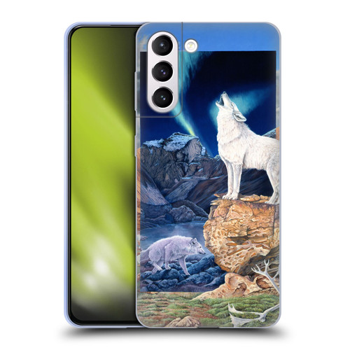 Graeme Stevenson Wildlife Wolves 3 Soft Gel Case for Samsung Galaxy S21+ 5G