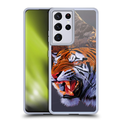 Graeme Stevenson Wildlife Tiger Soft Gel Case for Samsung Galaxy S21 Ultra 5G