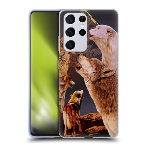Graeme Stevenson Wildlife Wolves 2 Soft Gel Case for Samsung Galaxy S21 Ultra 5G