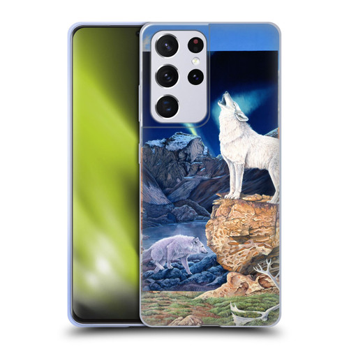 Graeme Stevenson Wildlife Wolves 3 Soft Gel Case for Samsung Galaxy S21 Ultra 5G