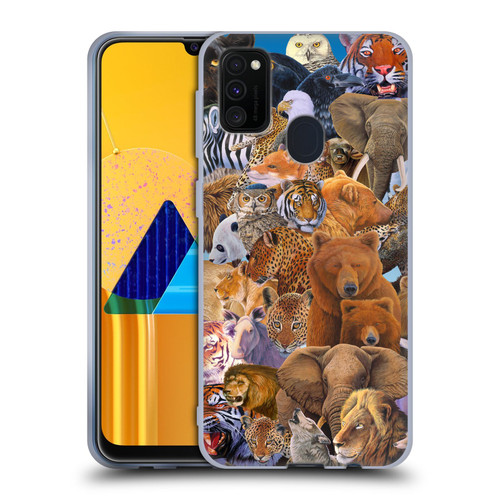Graeme Stevenson Wildlife Animals Soft Gel Case for Samsung Galaxy M30s (2019)/M21 (2020)