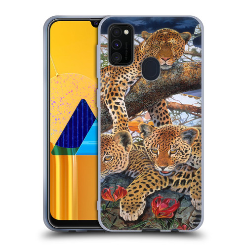 Graeme Stevenson Wildlife Leopard Soft Gel Case for Samsung Galaxy M30s (2019)/M21 (2020)