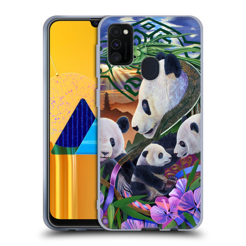 Graeme Stevenson Wildlife Pandas Soft Gel Case for Samsung Galaxy M30s (2019)/M21 (2020)
