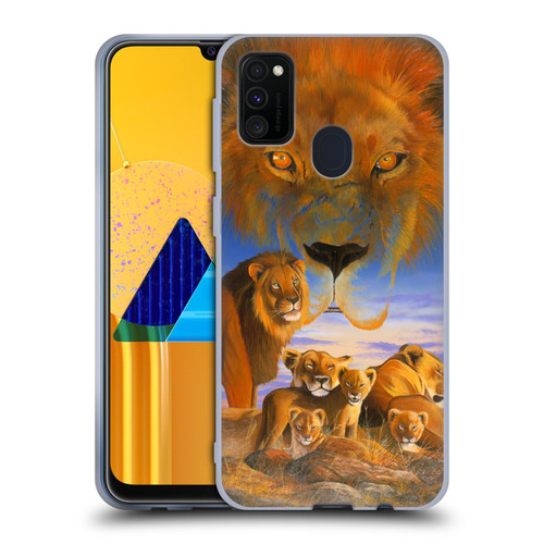 Graeme Stevenson Wildlife Lions Soft Gel Case for Samsung Galaxy M30s (2019)/M21 (2020)