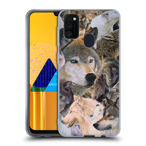Graeme Stevenson Wildlife Wolves 1 Soft Gel Case for Samsung Galaxy M30s (2019)/M21 (2020)