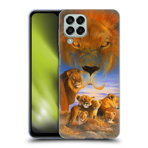 Graeme Stevenson Wildlife Lions Soft Gel Case for Samsung Galaxy M33 (2022)