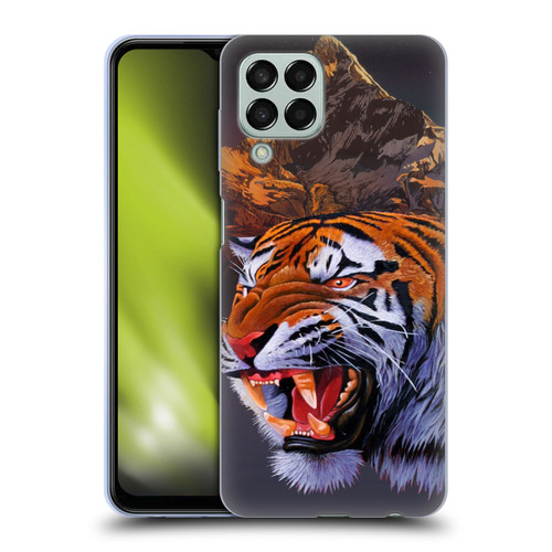 Graeme Stevenson Wildlife Tiger Soft Gel Case for Samsung Galaxy M33 (2022)