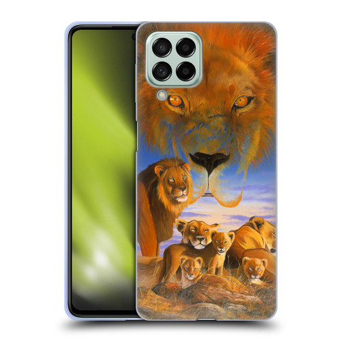 Graeme Stevenson Wildlife Lions Soft Gel Case for Samsung Galaxy M53 (2022)