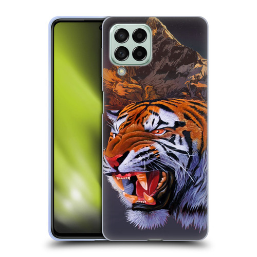 Graeme Stevenson Wildlife Tiger Soft Gel Case for Samsung Galaxy M53 (2022)