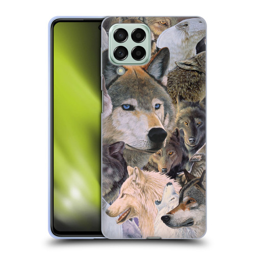 Graeme Stevenson Wildlife Wolves 1 Soft Gel Case for Samsung Galaxy M53 (2022)