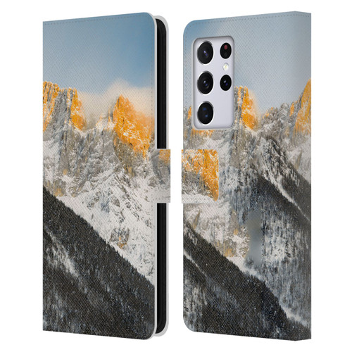Patrik Lovrin Magical Sunsets Last Light On Slovenian Alps Leather Book Wallet Case Cover For Samsung Galaxy S21 Ultra 5G