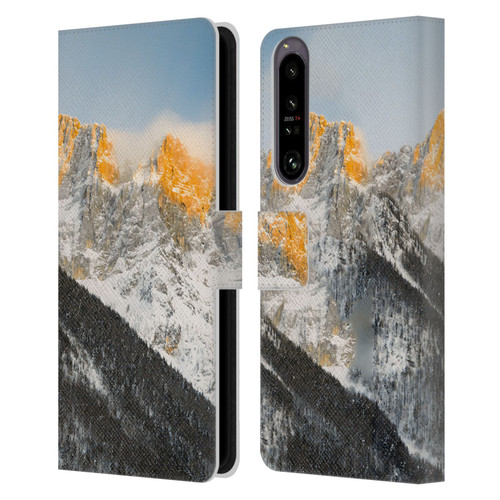 Patrik Lovrin Magical Sunsets Last Light On Slovenian Alps Leather Book Wallet Case Cover For Sony Xperia 1 IV