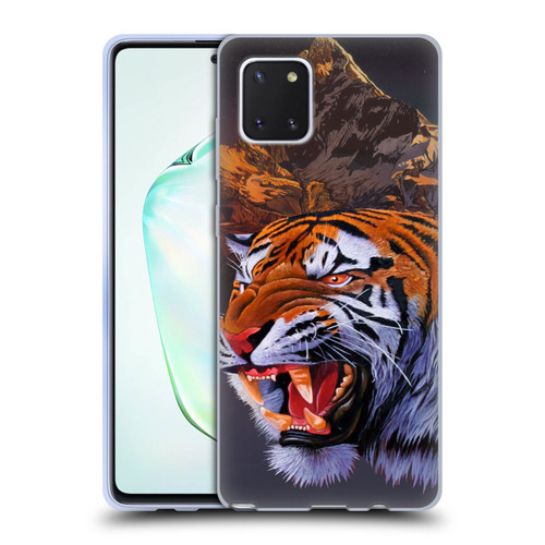 Graeme Stevenson Wildlife Tiger Soft Gel Case for Samsung Galaxy Note10 Lite