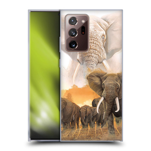 Graeme Stevenson Wildlife Elephants Soft Gel Case for Samsung Galaxy Note20 Ultra / 5G