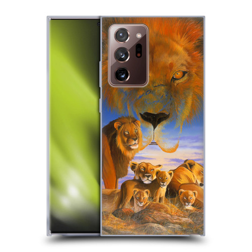 Graeme Stevenson Wildlife Lions Soft Gel Case for Samsung Galaxy Note20 Ultra / 5G