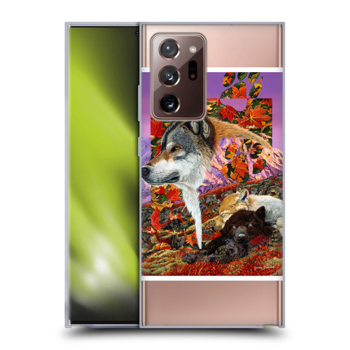 Graeme Stevenson Wildlife Wolves 4 Soft Gel Case for Samsung Galaxy Note20 Ultra / 5G