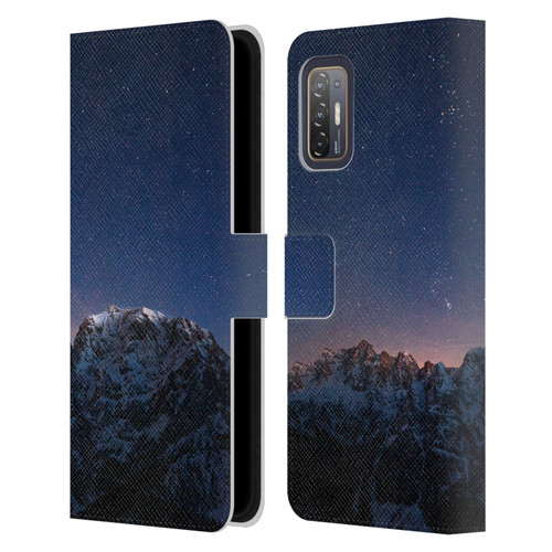 Patrik Lovrin Night Sky Stars Above Mountains Leather Book Wallet Case Cover For HTC Desire 21 Pro 5G