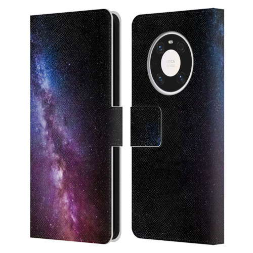 Patrik Lovrin Night Sky Milky Way Bright Colors Leather Book Wallet Case Cover For Huawei Mate 40 Pro 5G