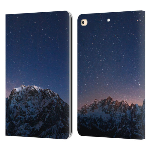 Patrik Lovrin Night Sky Stars Above Mountains Leather Book Wallet Case Cover For Apple iPad 9.7 2017 / iPad 9.7 2018