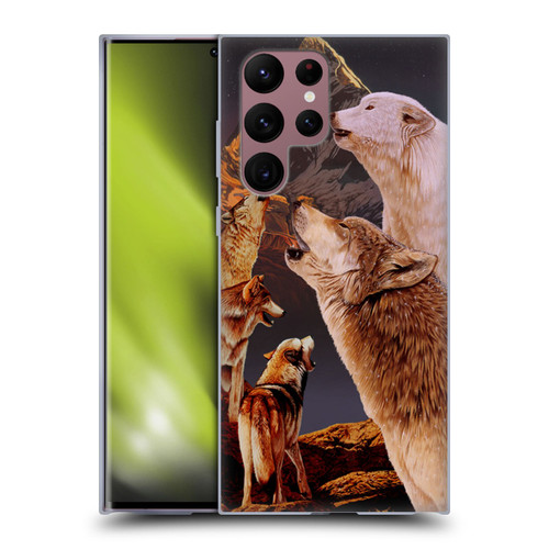 Graeme Stevenson Wildlife Wolves 2 Soft Gel Case for Samsung Galaxy S22 Ultra 5G
