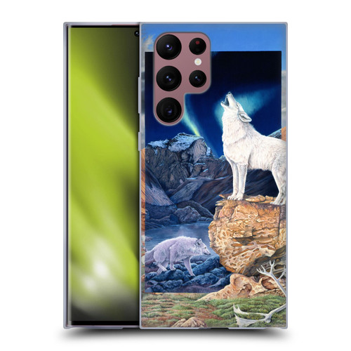 Graeme Stevenson Wildlife Wolves 3 Soft Gel Case for Samsung Galaxy S22 Ultra 5G