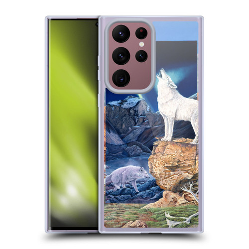 Graeme Stevenson Wildlife Wolves 3 Soft Gel Case for Samsung Galaxy S22 Ultra 5G