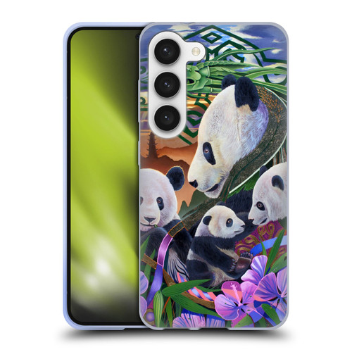 Graeme Stevenson Wildlife Pandas Soft Gel Case for Samsung Galaxy S23 5G
