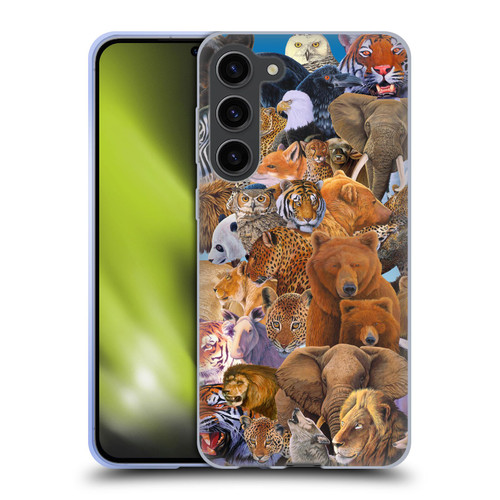 Graeme Stevenson Wildlife Animals Soft Gel Case for Samsung Galaxy S23+ 5G