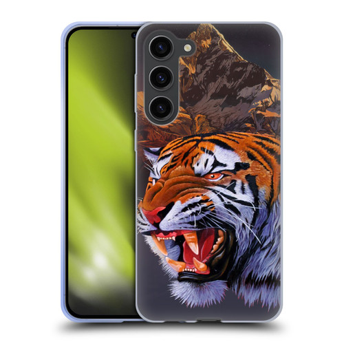 Graeme Stevenson Wildlife Tiger Soft Gel Case for Samsung Galaxy S23+ 5G