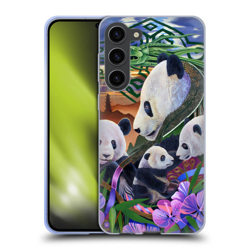 Graeme Stevenson Wildlife Pandas Soft Gel Case for Samsung Galaxy S23+ 5G