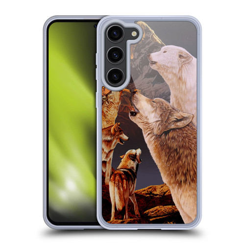 Graeme Stevenson Wildlife Wolves 2 Soft Gel Case for Samsung Galaxy S23+ 5G