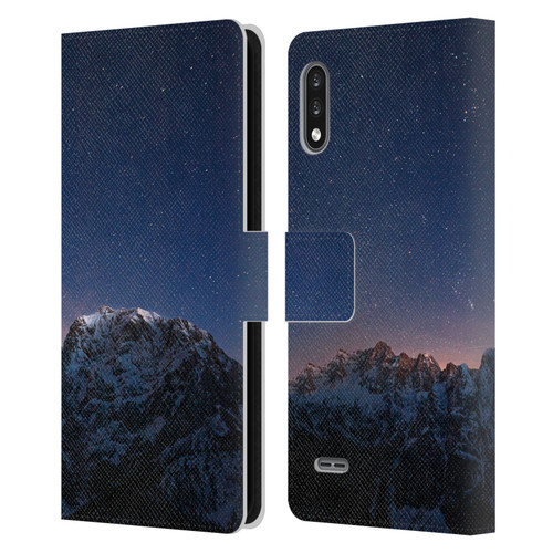 Patrik Lovrin Night Sky Stars Above Mountains Leather Book Wallet Case Cover For LG K22