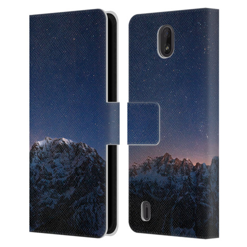 Patrik Lovrin Night Sky Stars Above Mountains Leather Book Wallet Case Cover For Nokia C01 Plus/C1 2nd Edition