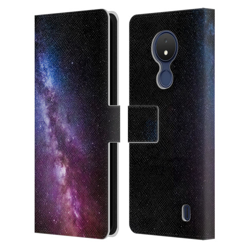 Patrik Lovrin Night Sky Milky Way Bright Colors Leather Book Wallet Case Cover For Nokia C21