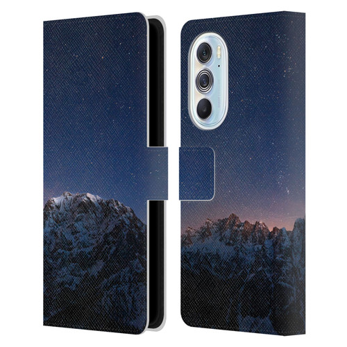 Patrik Lovrin Night Sky Stars Above Mountains Leather Book Wallet Case Cover For Motorola Edge X30