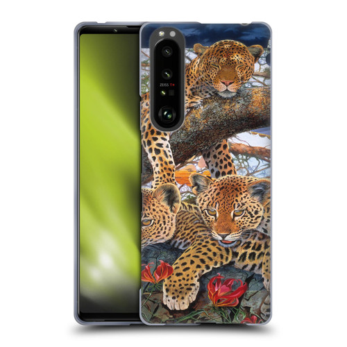 Graeme Stevenson Wildlife Leopard Soft Gel Case for Sony Xperia 1 III