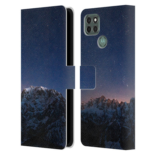 Patrik Lovrin Night Sky Stars Above Mountains Leather Book Wallet Case Cover For Motorola Moto G9 Power