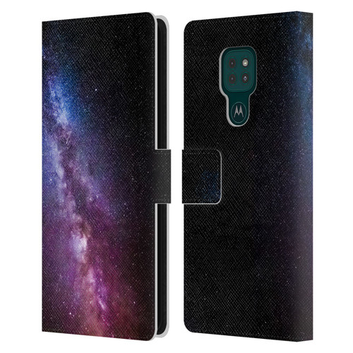 Patrik Lovrin Night Sky Milky Way Bright Colors Leather Book Wallet Case Cover For Motorola Moto G9 Play
