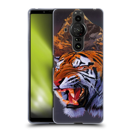 Graeme Stevenson Wildlife Tiger Soft Gel Case for Sony Xperia Pro-I