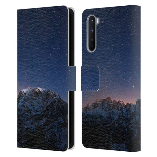 Patrik Lovrin Night Sky Stars Above Mountains Leather Book Wallet Case Cover For OnePlus Nord 5G