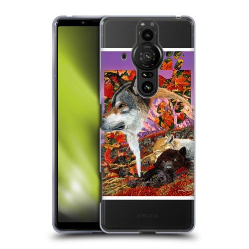 Graeme Stevenson Wildlife Wolves 4 Soft Gel Case for Sony Xperia Pro-I