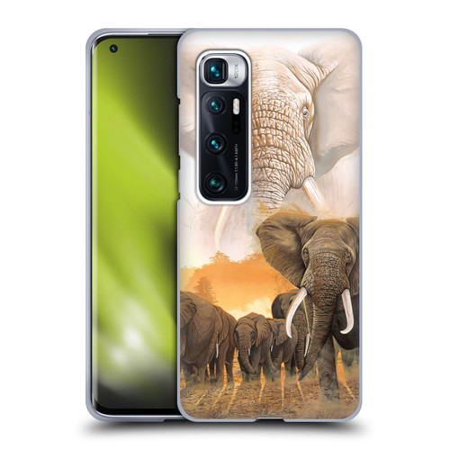 Graeme Stevenson Wildlife Elephants Soft Gel Case for Xiaomi Mi 10 Ultra 5G
