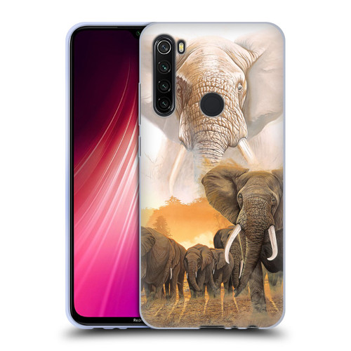 Graeme Stevenson Wildlife Elephants Soft Gel Case for Xiaomi Redmi Note 8T