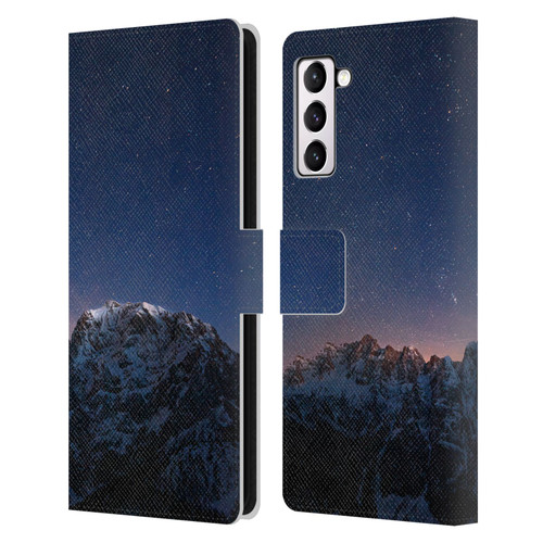 Patrik Lovrin Night Sky Stars Above Mountains Leather Book Wallet Case Cover For Samsung Galaxy S21+ 5G