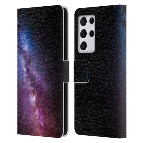 Patrik Lovrin Night Sky Milky Way Bright Colors Leather Book Wallet Case Cover For Samsung Galaxy S21 Ultra 5G