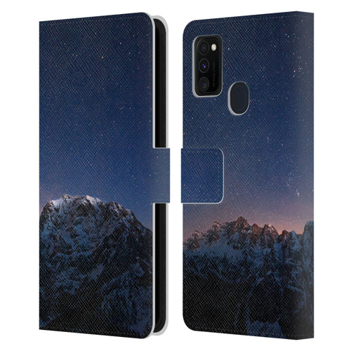 Patrik Lovrin Night Sky Stars Above Mountains Leather Book Wallet Case Cover For Samsung Galaxy M30s (2019)/M21 (2020)