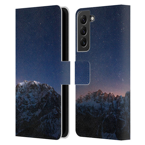Patrik Lovrin Night Sky Stars Above Mountains Leather Book Wallet Case Cover For Samsung Galaxy S22+ 5G