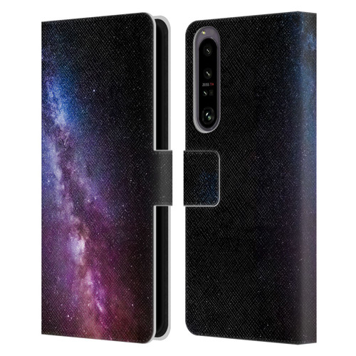 Patrik Lovrin Night Sky Milky Way Bright Colors Leather Book Wallet Case Cover For Sony Xperia 1 IV