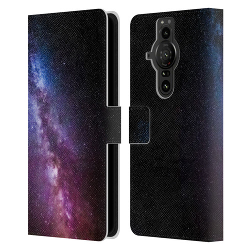 Patrik Lovrin Night Sky Milky Way Bright Colors Leather Book Wallet Case Cover For Sony Xperia Pro-I